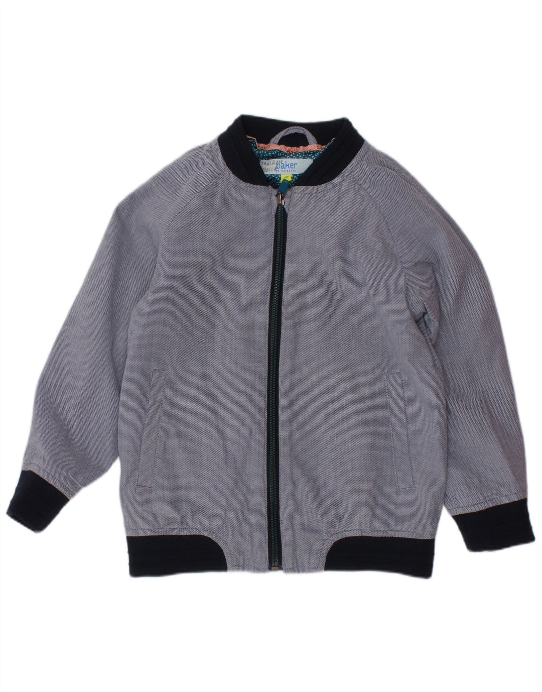 TED BAKER Cazadora bomber para niño 4-5 años Azul marino Algodón color block