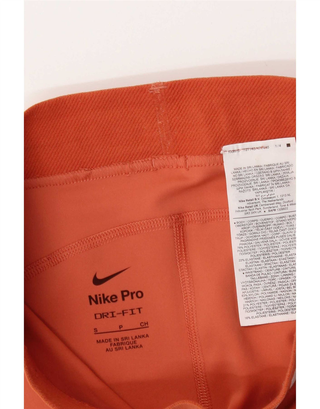 Nike Dri Fit Graphic - Pantalones cortos deportivos para mujer (talla 8), color naranja