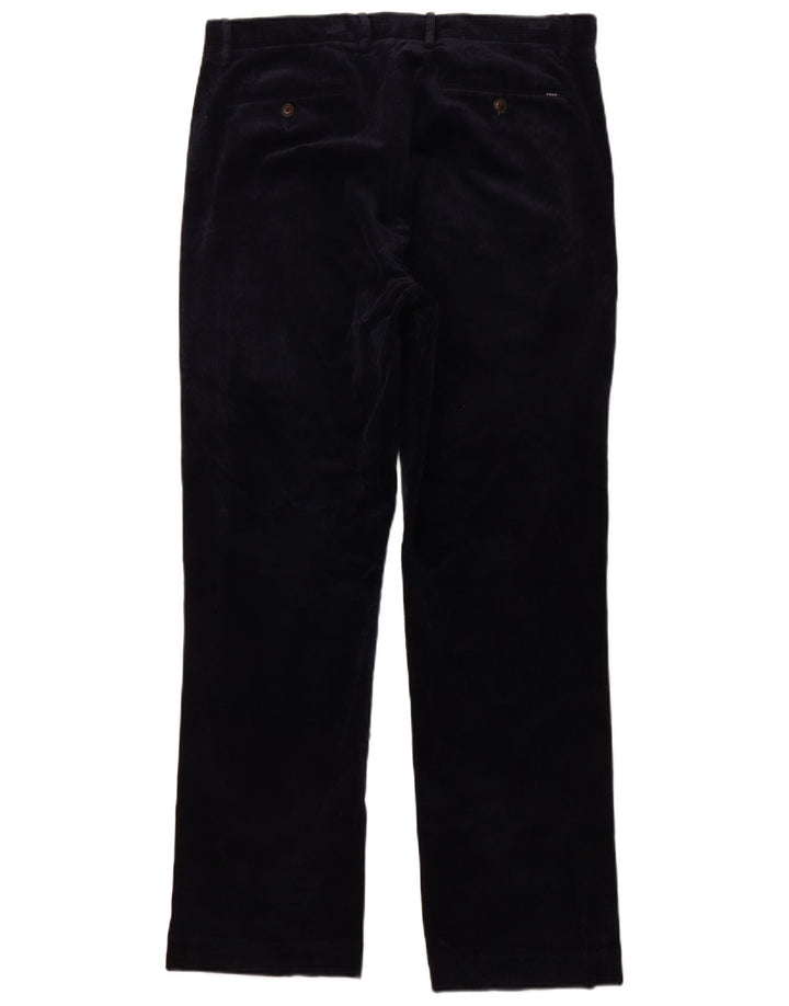 POLO RALPH LAUREN Pantalones de pana de corte clásico para hombre W34 L32 Azul marino