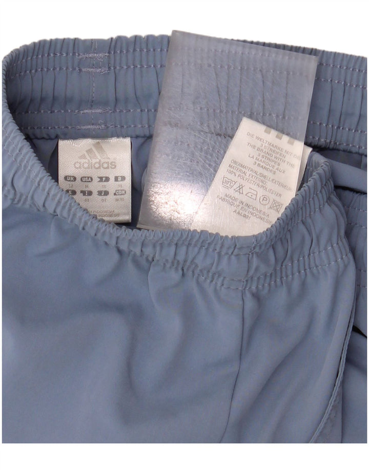 Adidas Pantalones cortos deportivos para mujer UK 12 Poliéster azul medio