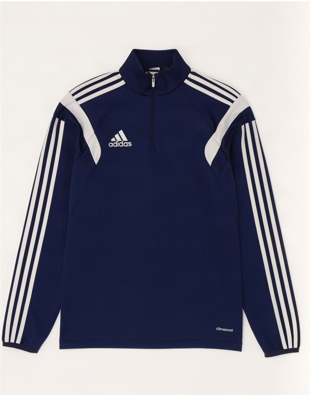 Adidas Mens Climacool Jersey Chándal Top Pequeño Azul Marino Colorblock