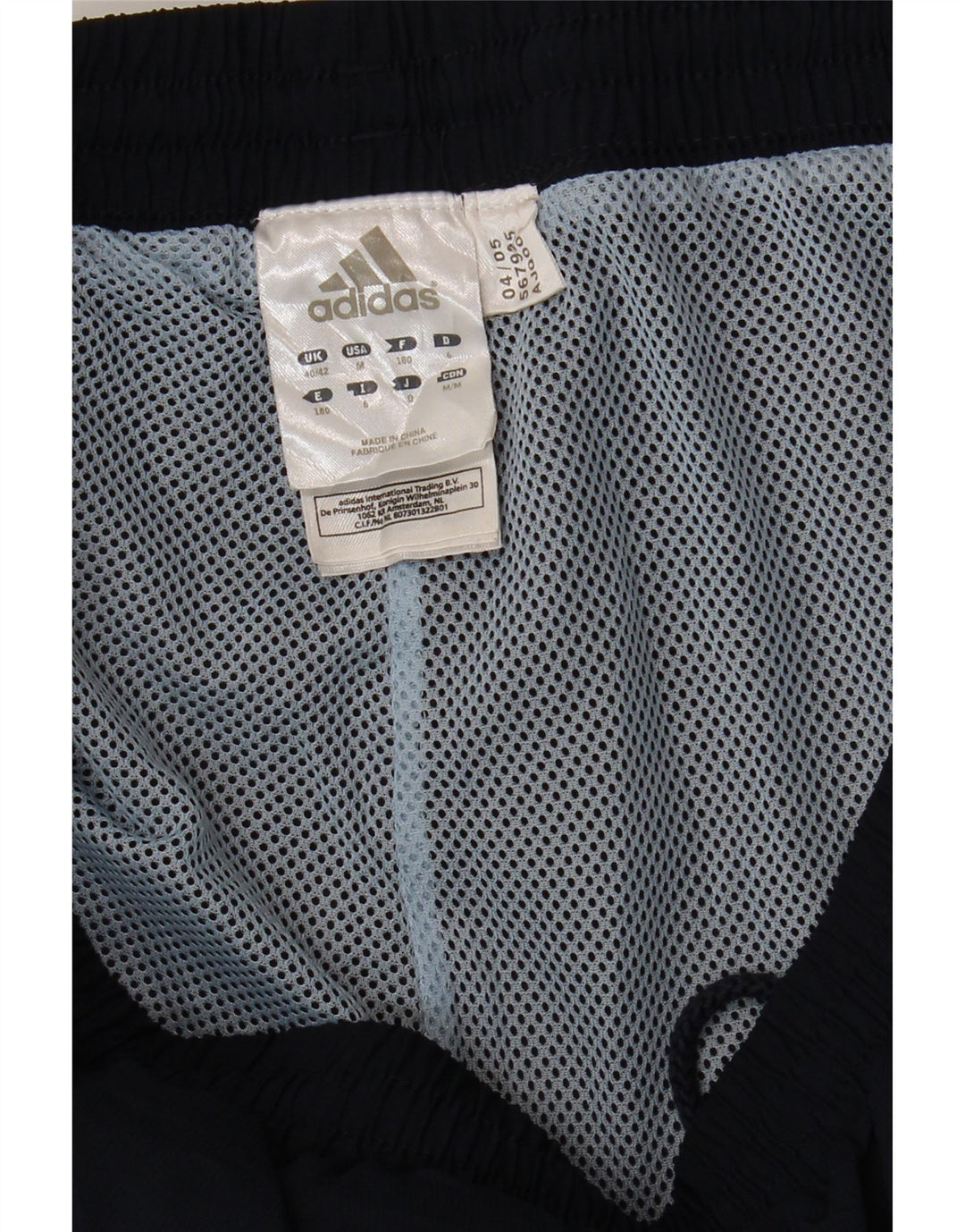 Pantalón de chándal ADIDAS para hombre UK 40/42 Medium Azul marino Poliéster