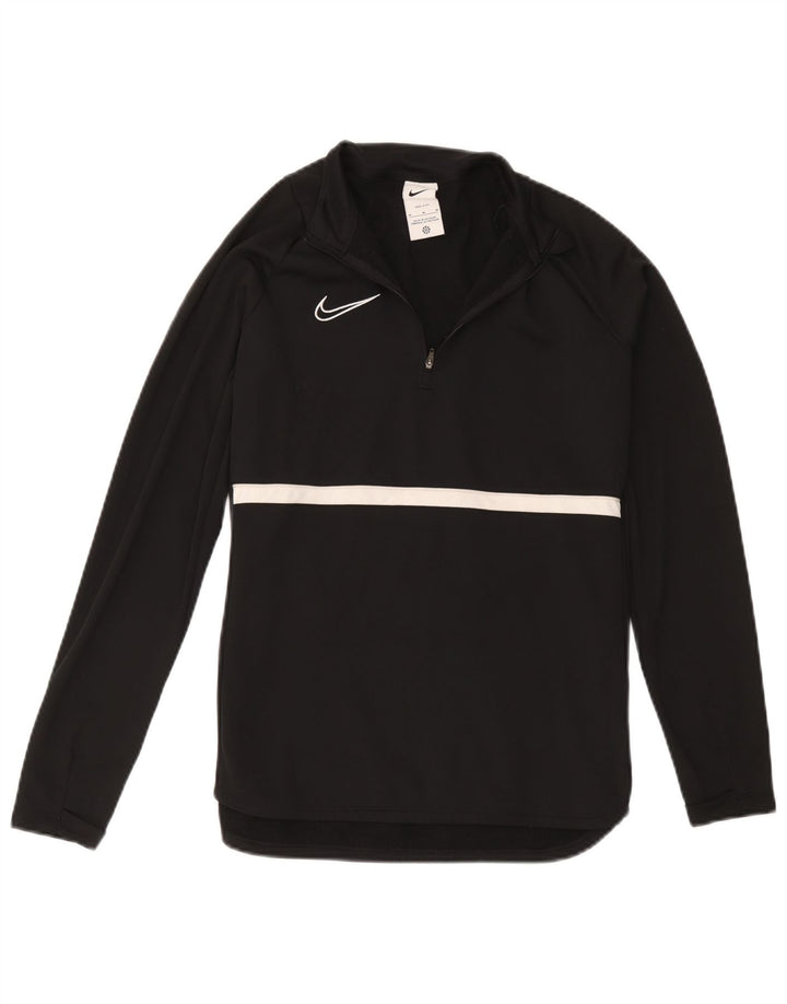 Nike Dri Fit - Chándal con cremallera y cuello para hombre, talla mediana, color negro