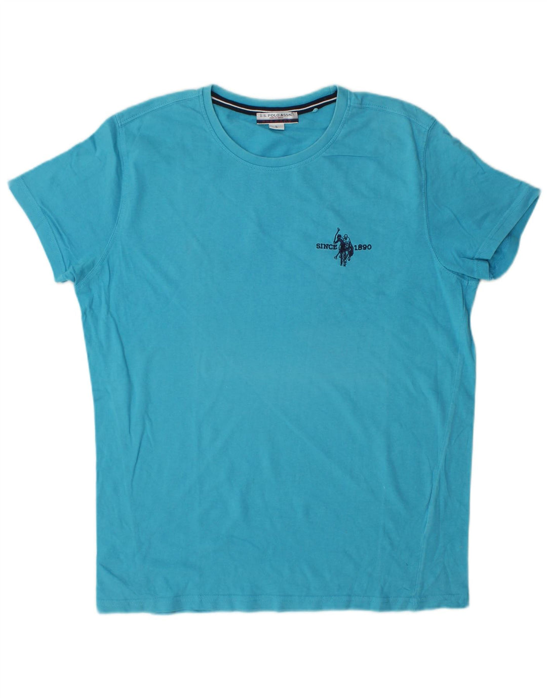 Asociación de Polo de EE. UU. Camiseta para hombre Top grande azul