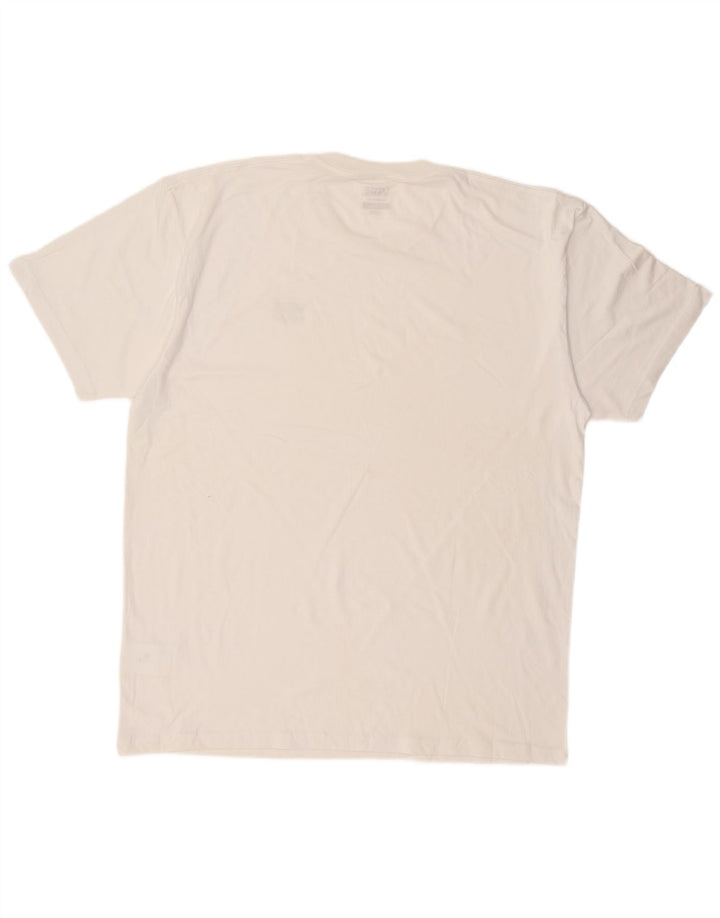 VANS Hombre Classic Fit Camiseta Top XL Blanco Algodón