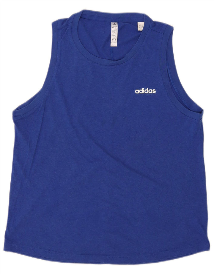 Adidas Hombre Aeroready Chaleco Top UK 38/40 Medio Azul Poliéster