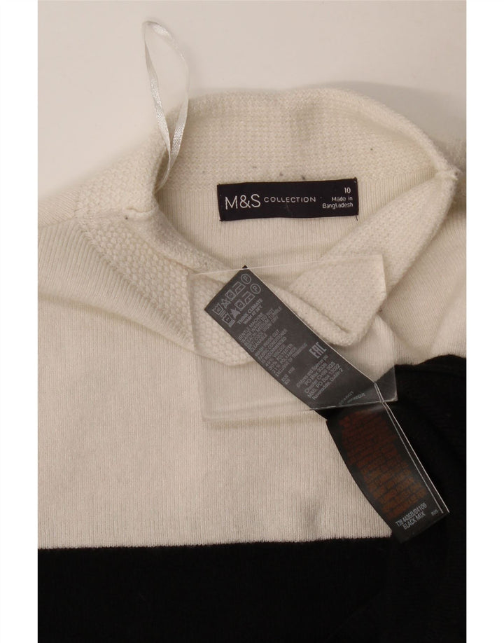 Marks & Spencer Suéter con Cuello Alto para Mujer UK 10 Small Black