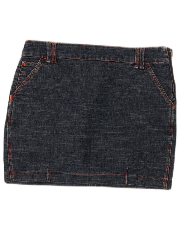 Patrizia Pepe Minifalda vaquera de cintura baja para mujer IT 42 Medium W30 Azul