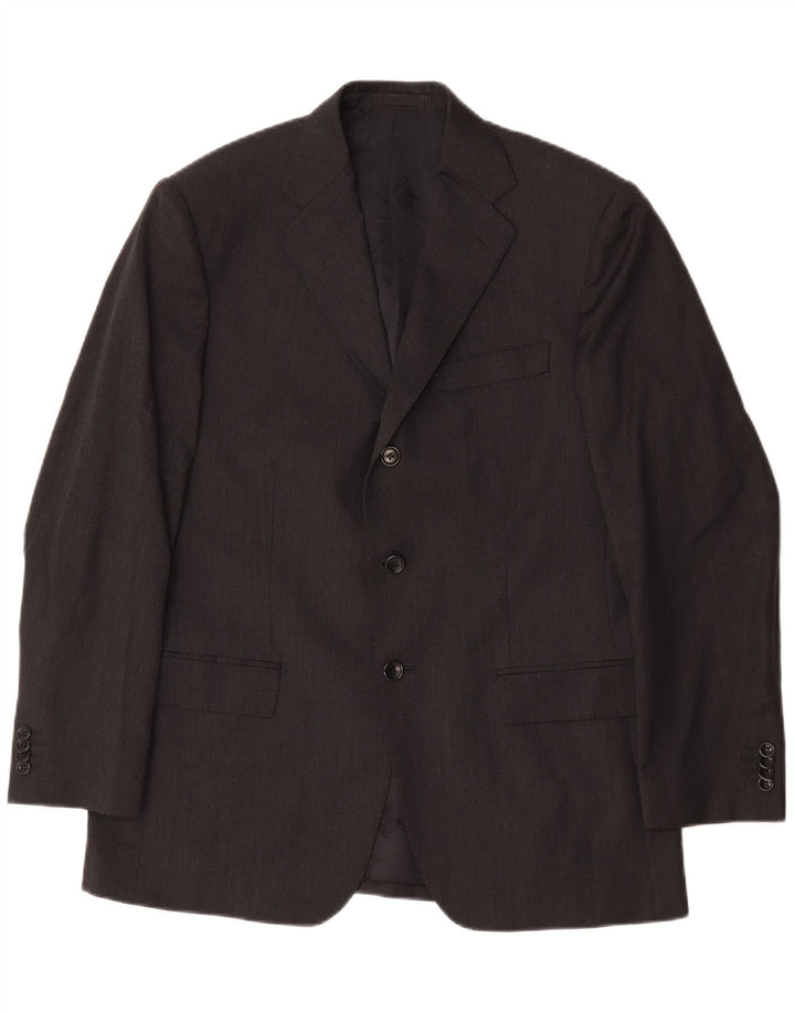 Boggi Chaqueta Milano de 3 Botones para Hombre IT 50 Grande Lana Gris