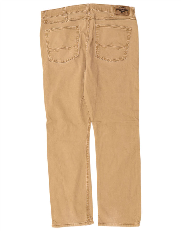 WRANGLER Pantalones informales rectos y ajustados para hombre W36 L29 Beige