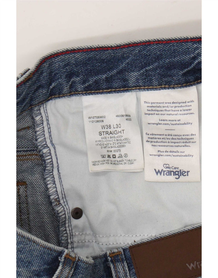 Wrangler Vaqueros rectos para hombre W38 L27 Algodón azul