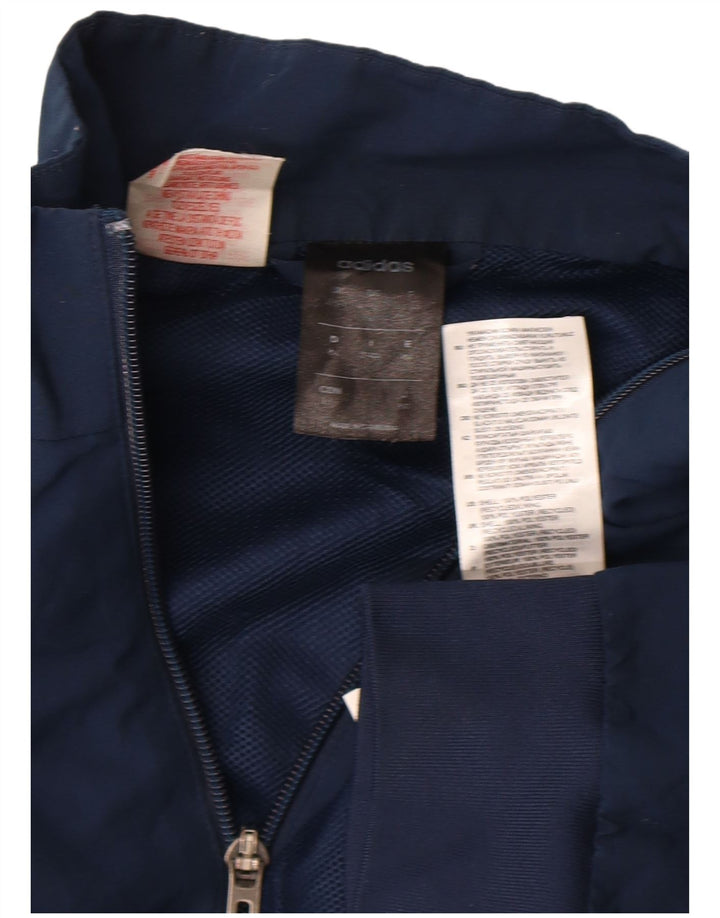 Adidas Chicos Climalite Chándal Top Chaqueta 13-14 Años Azul Marino Poliéster