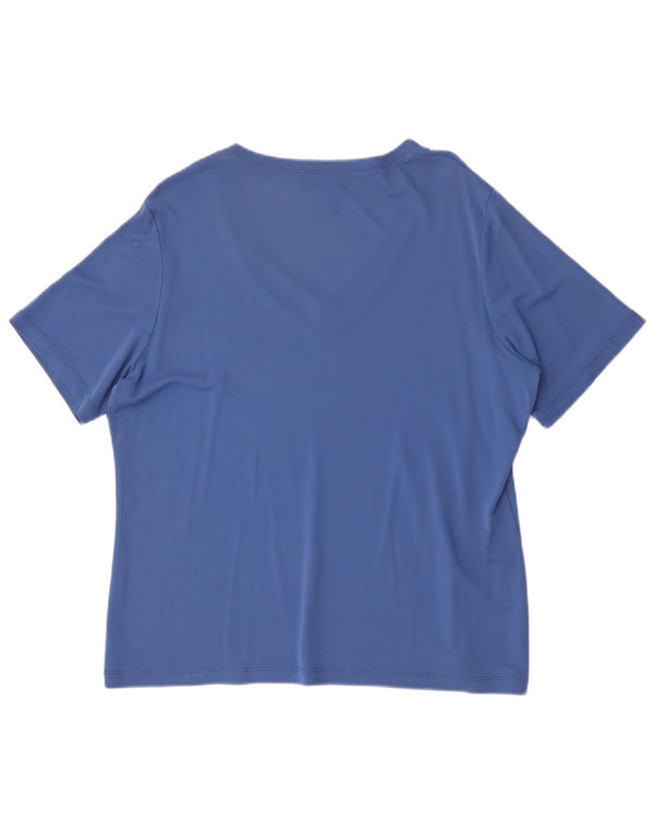 CARLA FERRONI Camiseta Mujer Top UK 20 2XL Viscosa Azul
