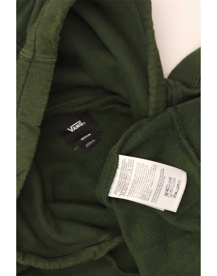 Vans Hombre Sudadera Con Capucha Gráfica Jersey De Algodón Verde Medio