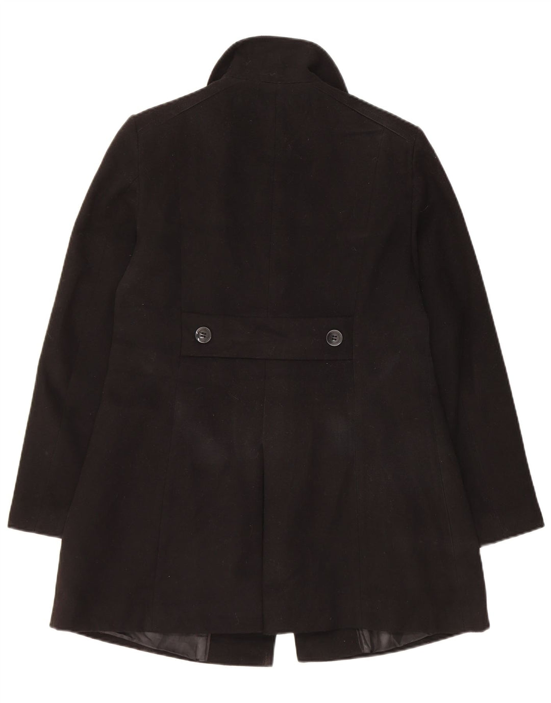 Marks & Spencer Abrigo de corte regular para mujer UK 10 Small Poliéster negro