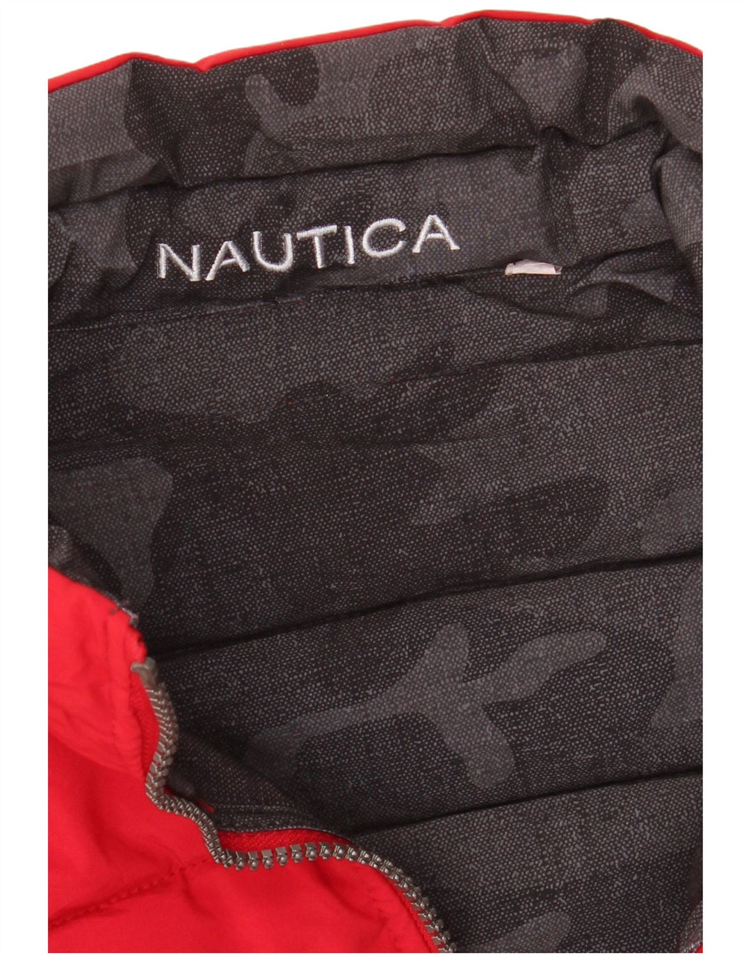 NAUTICA Chaqueta acolchada reversible para hombre UK 40 Large Black Camuflaje