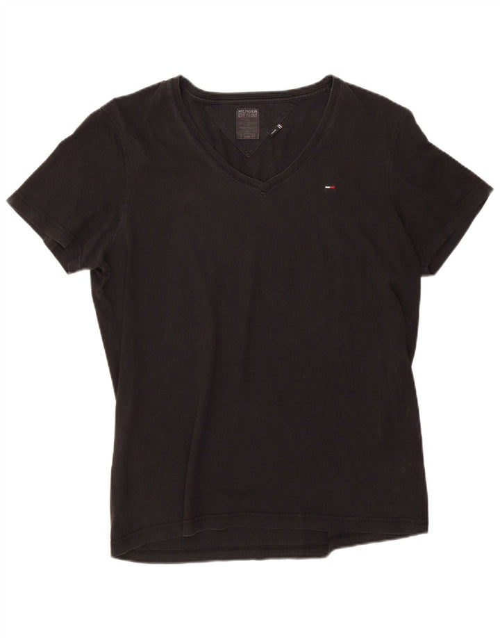 Tommy Hilfiger Camiseta para mujer Top UK 14 Medium Black