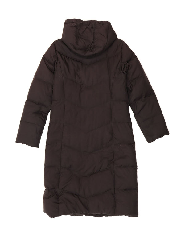 TOMMY HILFIGER Womens Hooded Padded Coat UK 14 Medium Black Polyester