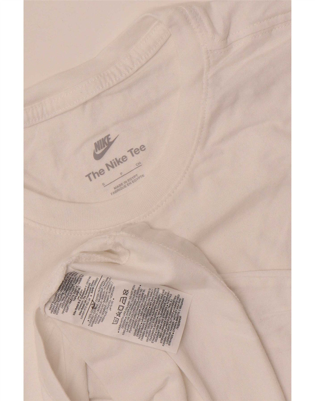 Camiseta Nike Hombre Top Small Blanco Algodón