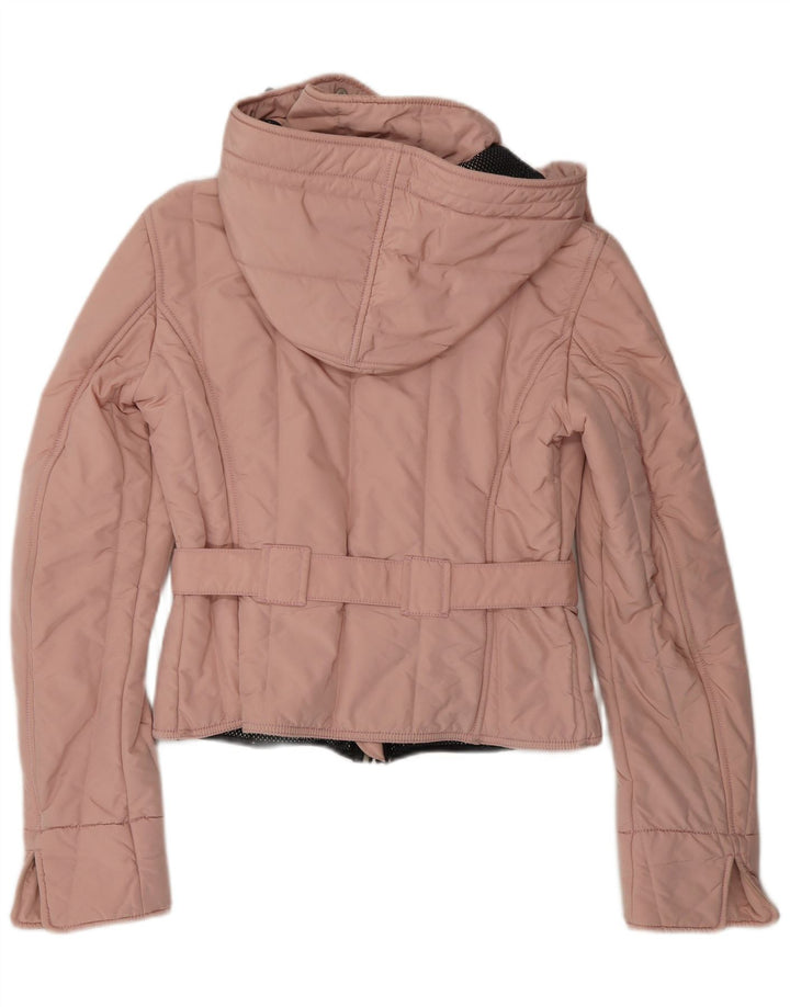 Refrigiwear Chaqueta acolchada con capucha para mujer UK 10 Small Pink Polyamide