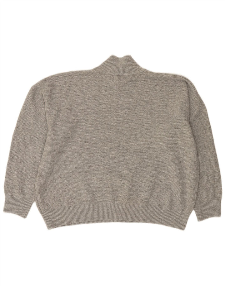 Marks & Spencer Suéter con Cuello Alto para Mujer UK 46 Grande Gris