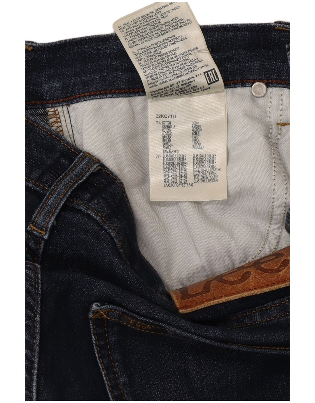 Vaqueros Lee Daren Slim para Hombre W29 L32 Algodón Azul Marino
