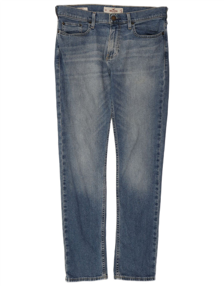 HOLLISTER Vaqueros pitillo para hombre W31 L32 Algodón azul