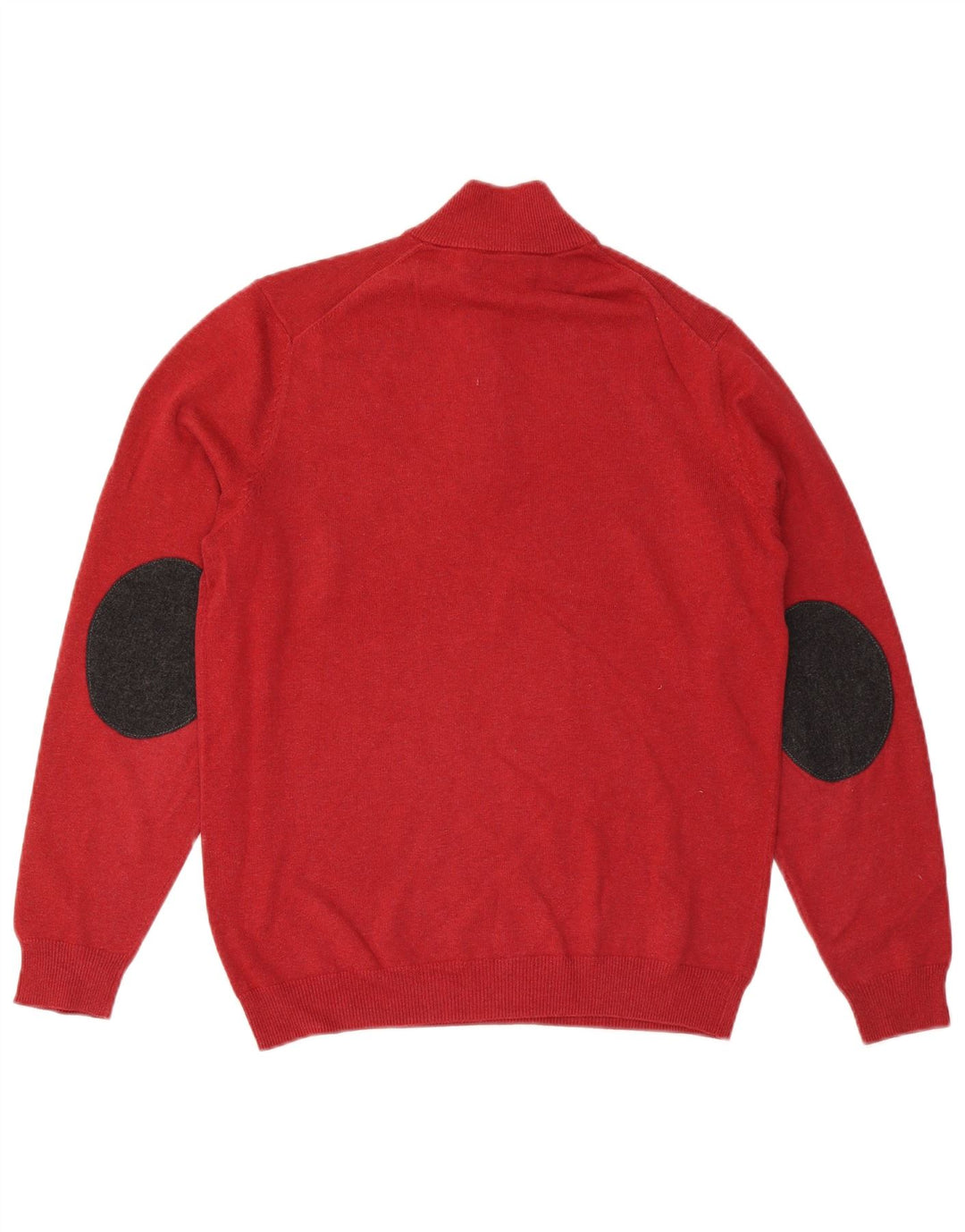 Massimo Dutti Hombre Jersey Con Cremallera En El Cuello Algodón Rojo Medio Colourblock