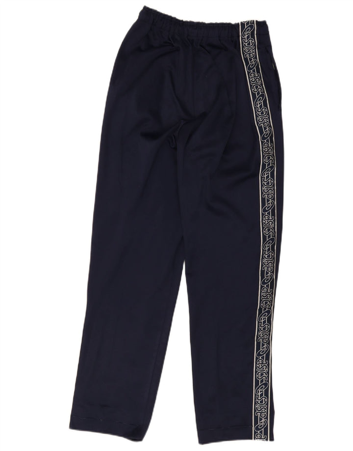 Asics Hombre Pantalones De Chándal Gráfico Medio Azul Marino