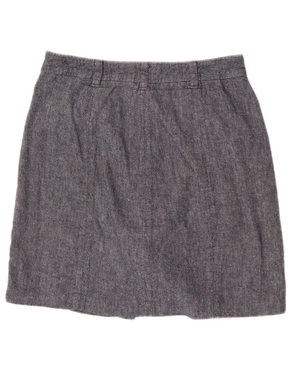 Hobbs Minifalda para mujer UK 10 Small W28 Algodón azul