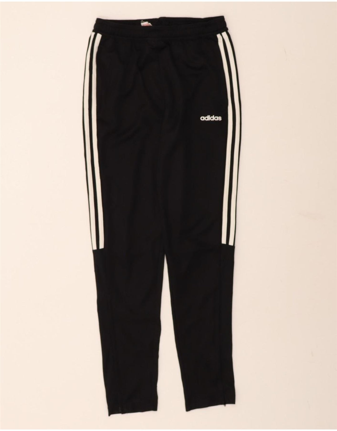 ADIDAS Boys Tracksuit Trousers 13-14 Years  Black Polyester Vintage Adidas and Second-Hand Adidas from Messina Hembry 