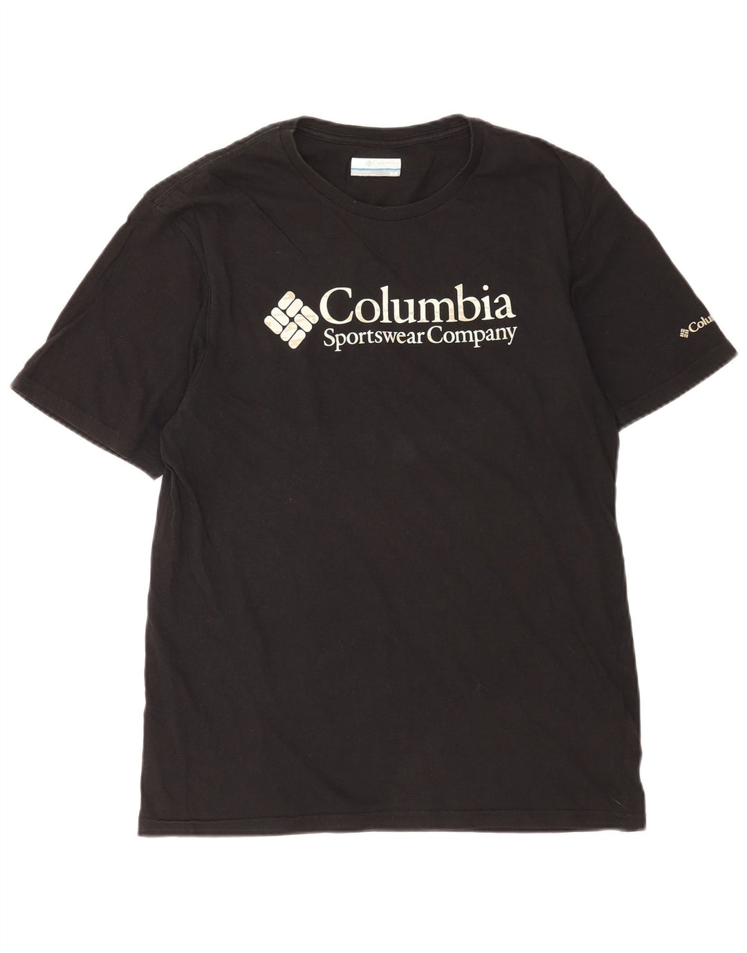 Camiseta Columbia Hombre Top Medium Negro Algodón