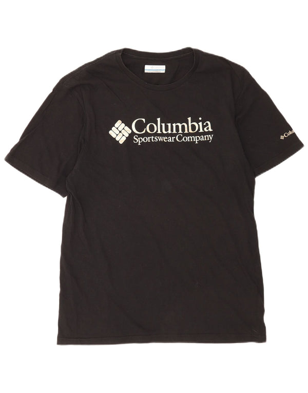 Camiseta Columbia Hombre Top Medium Negro Algodón