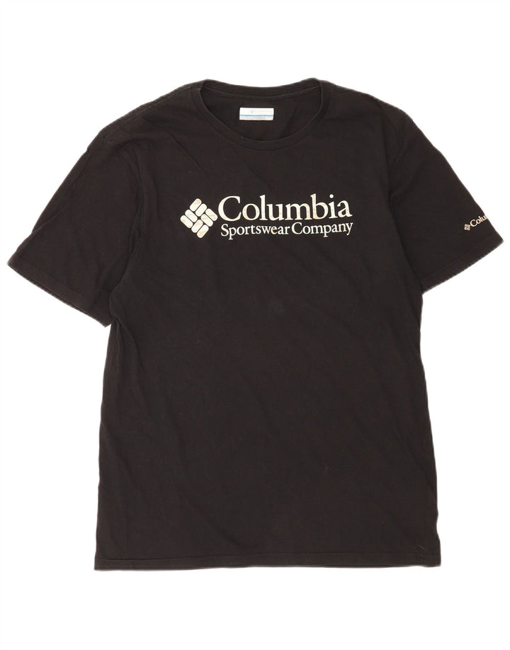 Camiseta Columbia Hombre Top Medium Negro Algodón
