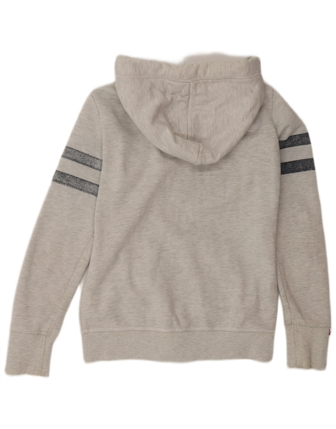 Superdry Sudadera con capucha y cremallera gráfica para mujer Reino Unido 44 Algodón gris medio
