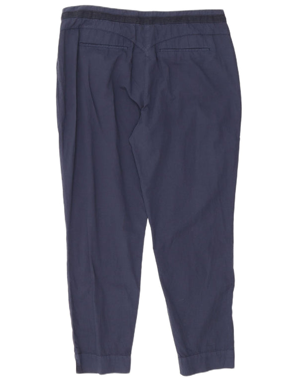 Trussardi Pantalón Casual Slim Mujer IT 48 XL W34 L27 Azul Marino Algodón