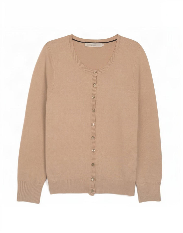 John Lewis - Cárdigan para mujer, talla 40, viscosa beige mediana