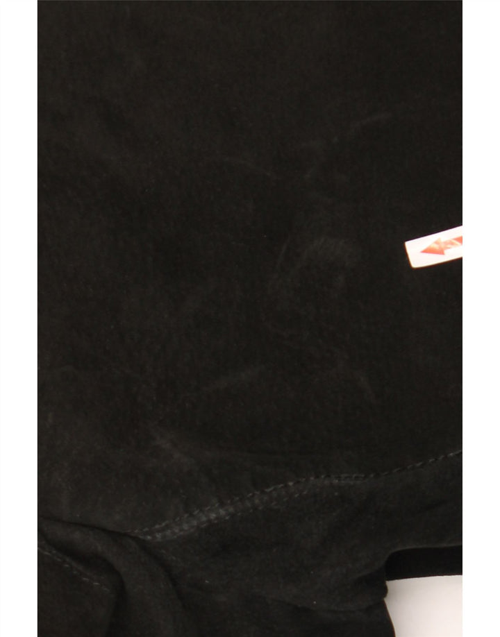 Vintage hombres 3 botones ante Blazer chaqueta Reino Unido 38 medio negro