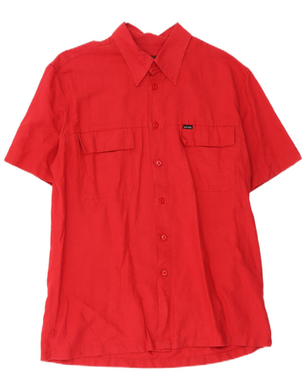 Camisa de manga corta para hombre Gas Large Red Cotton