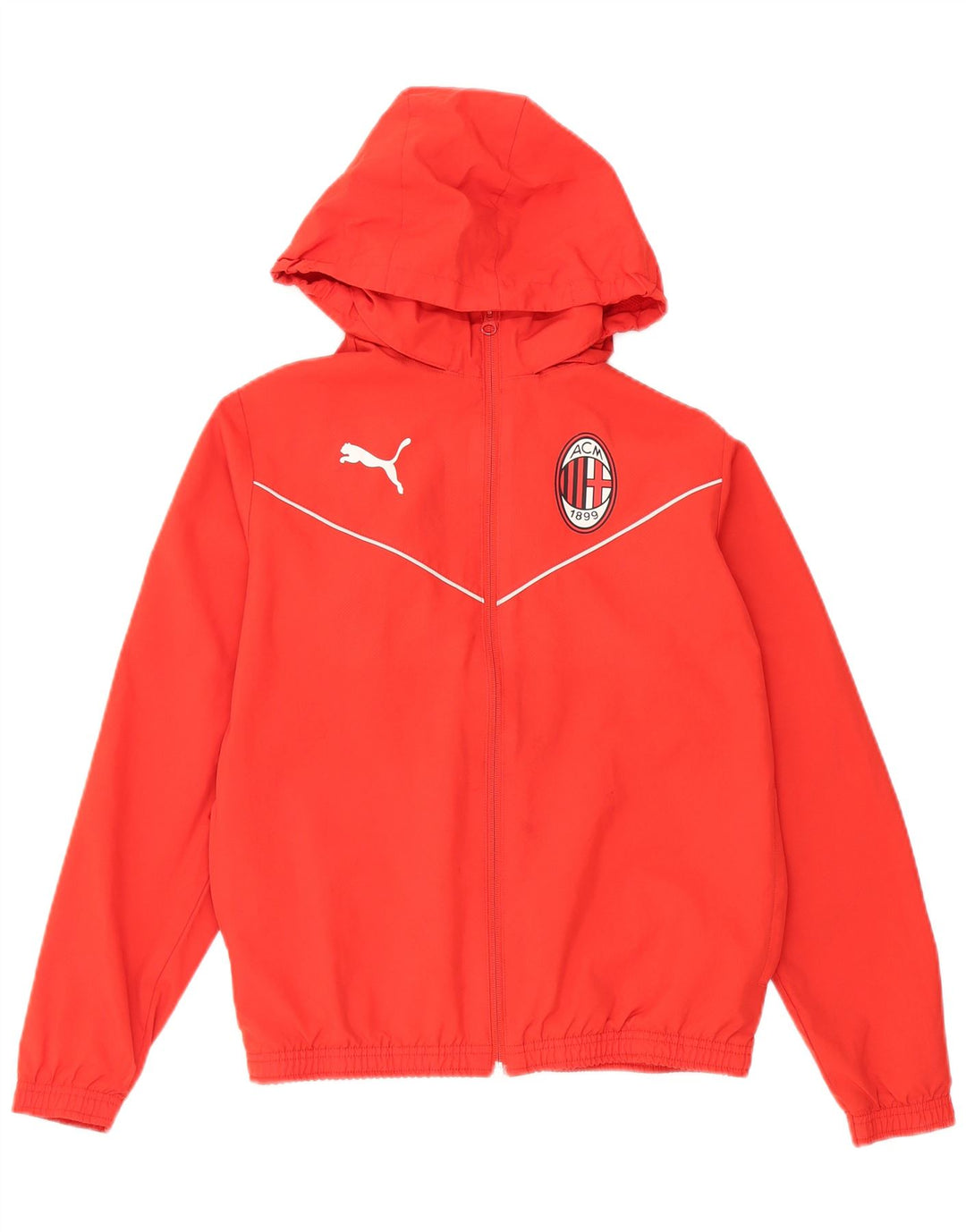 Puma Chaqueta de chándal con capucha AC Milan para niños 13-14 años Rojo Poliéster