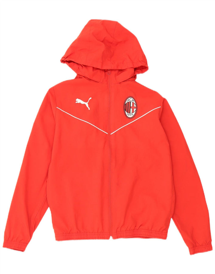 Puma Chaqueta de chándal con capucha AC Milan para niños 13-14 años Rojo Poliéster