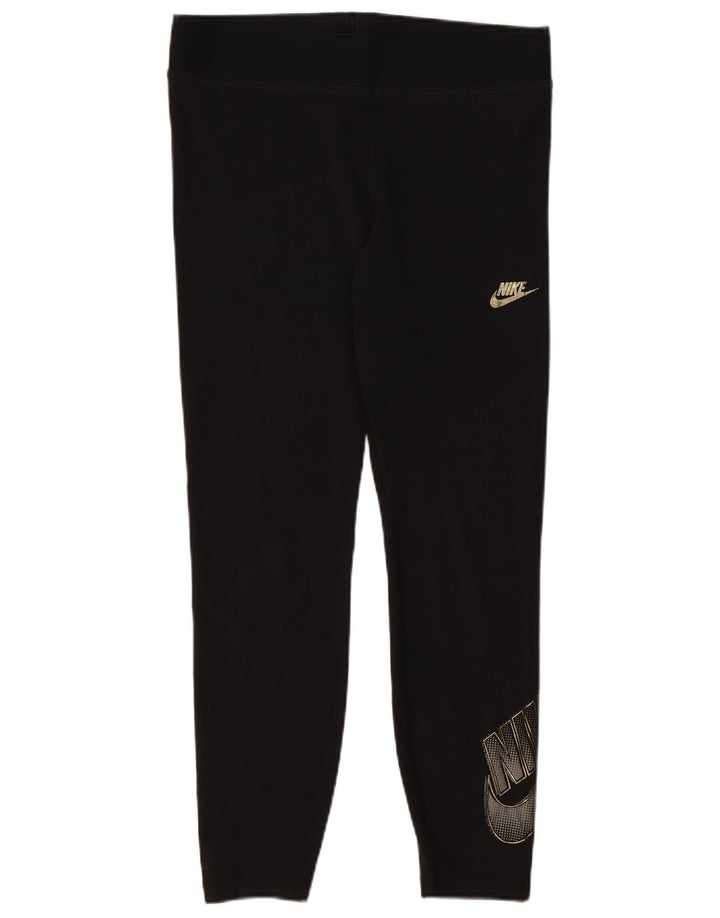 NIKE Leggings gráficos para mujer ES 40 XL Algodón negro