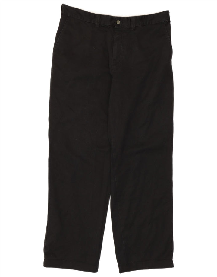 DOCKERS Pantalón chino recto para hombre W36 L32 Algodón negro