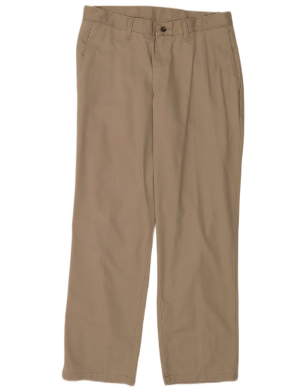Pantalones chinos rectos Lee para hombre W33 L30 Algodón beige