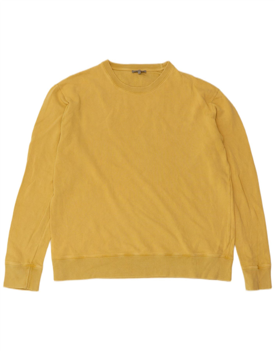 COS Sudadera para hombre Jumper Algodón amarillo medio