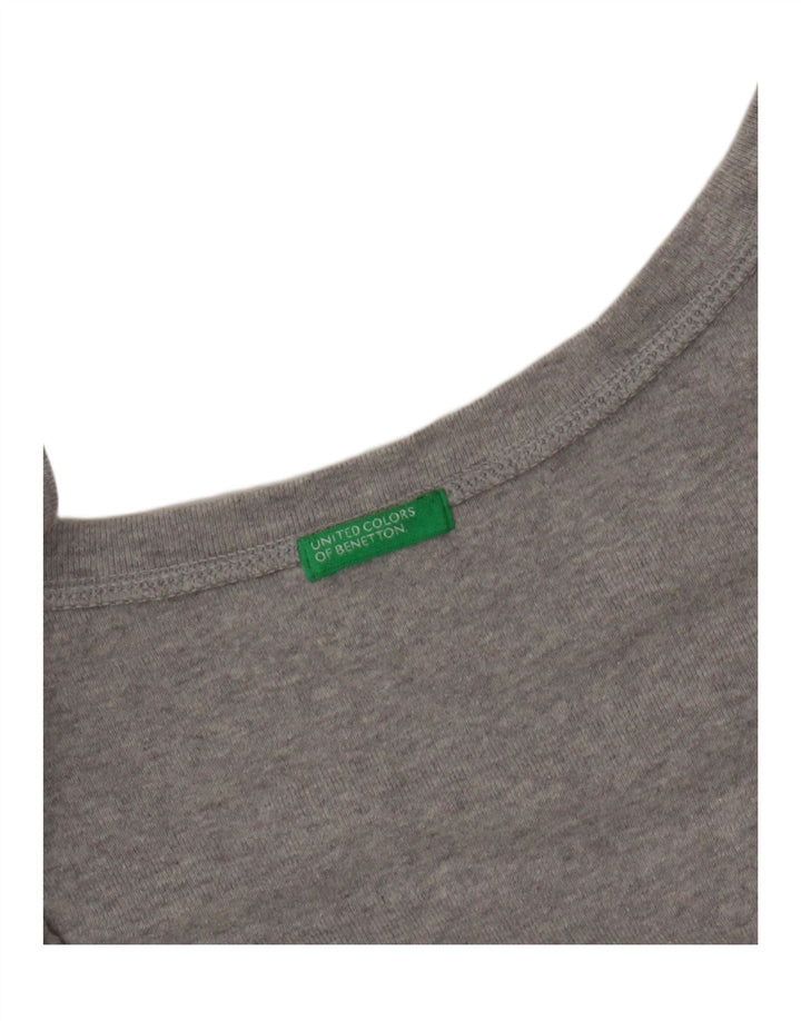 Camiseta Benetton Mujer UK 40 Gris Medio