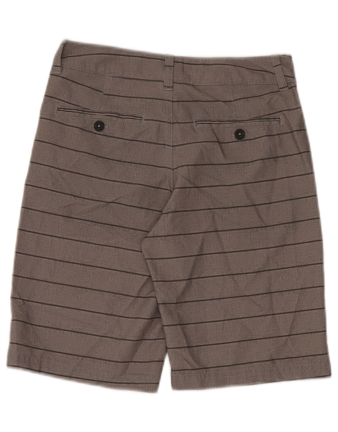 Under Armour Pantalones cortos chinos para niños 9-10 años W25 Poliéster a rayas grises