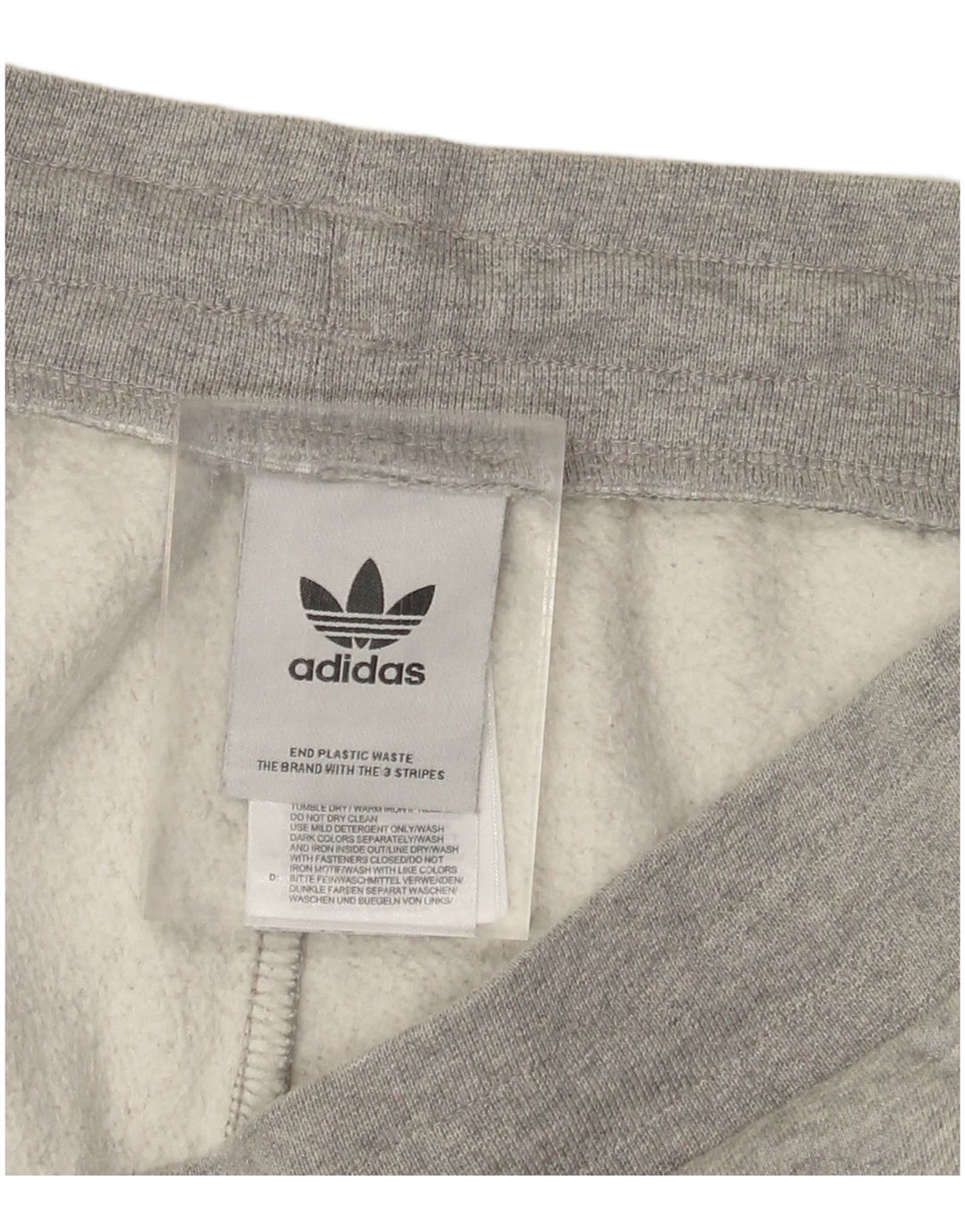 Adidas Hombre Pantalones De Chándal Joggers Gris Medio Algodón