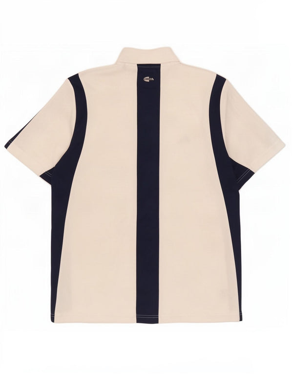 Adidas Hombre Climacool Zip Neck Graphic Camiseta Top Grande Blanco Colorblock