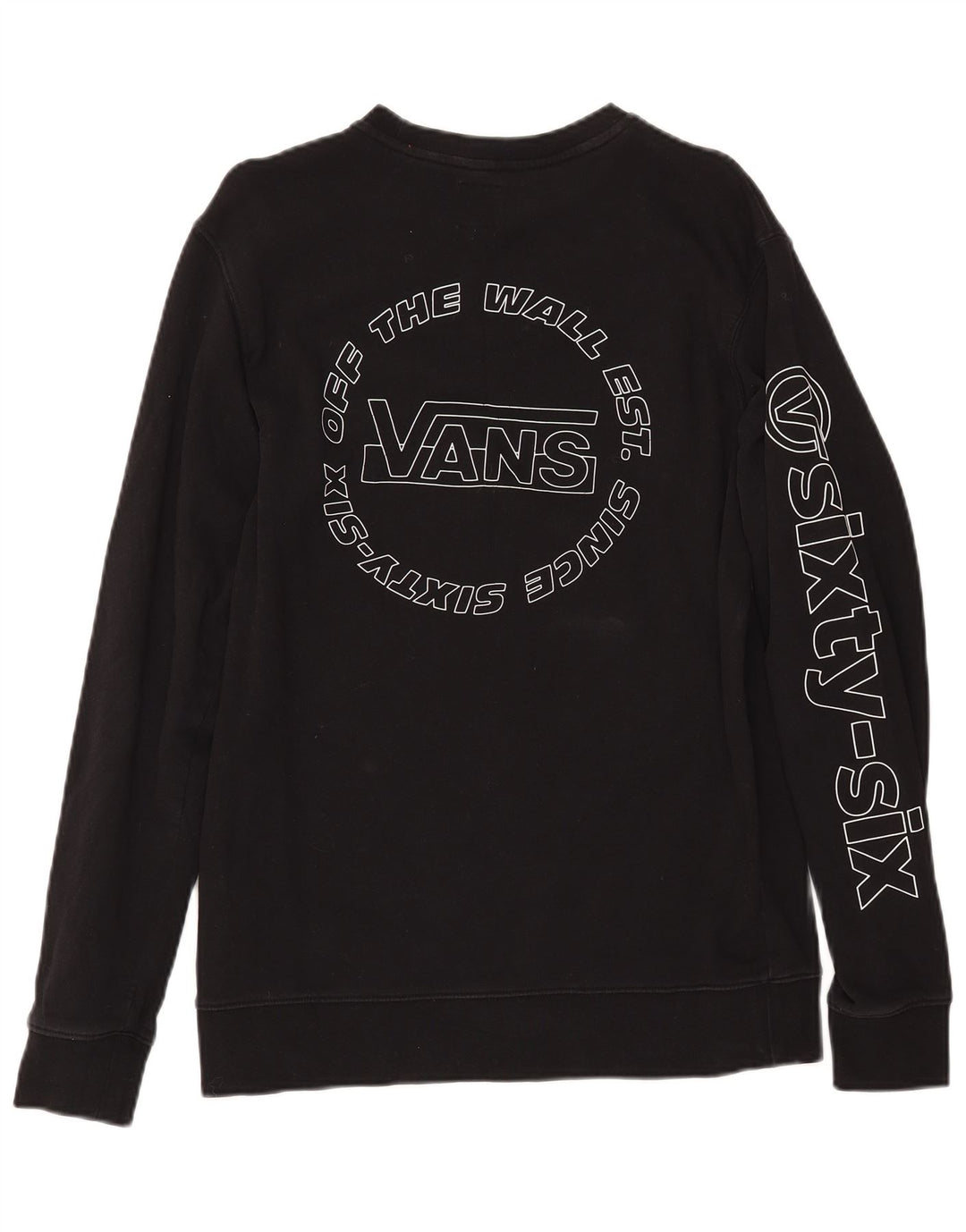 VANS Hombre Sudadera con gráfico Jumper Medium Black Cotton